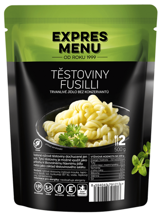 Cestoviny fusilli 2 porcie