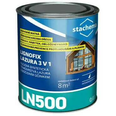 Stachema LN500 Lignofix lazura 3v1 0,6 l