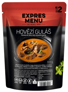 Hovězí guláš 2 porce Hovězí guláš 2 porce