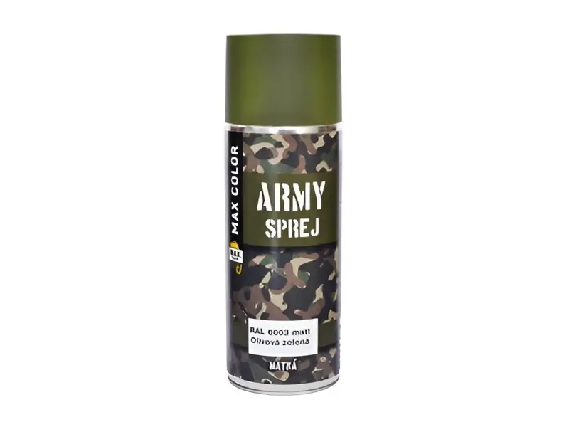 ARMY SPREJ RAL 6003 KHAKI oliv matná 400 ml ARMY SPREJ RAL 6003 KHAKI oliv matná 400 ml