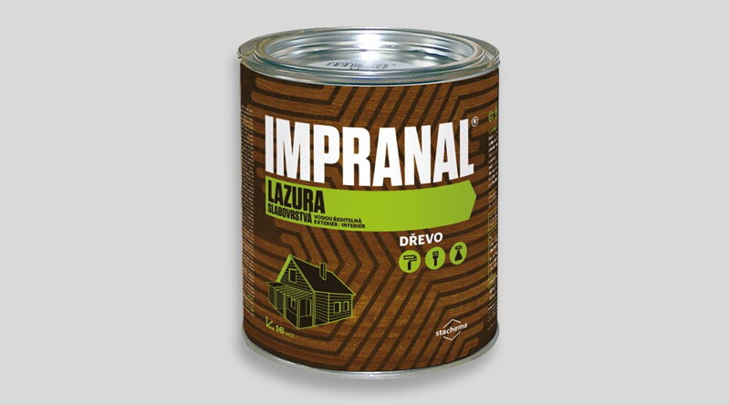 IMPRANAL slabovrstvá lazura probarvená IMPRANAL slabovrstvá lazura probarvená