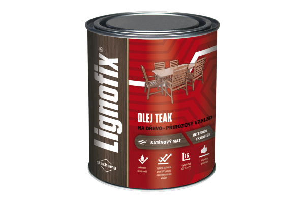 Lignofix OLEJ TEAK 0,75 l Lignofix OLEJ TEAK 0,75 l